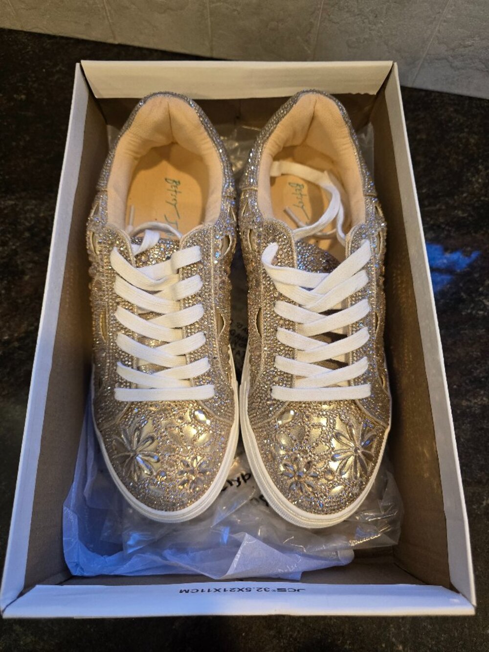 Betsey Johnson sparkle sneakers (size 9)